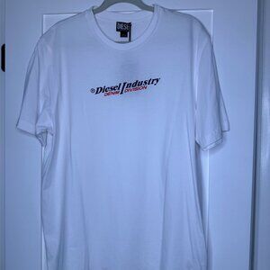 Men's Diesel White T-Shirt "Denim Division'